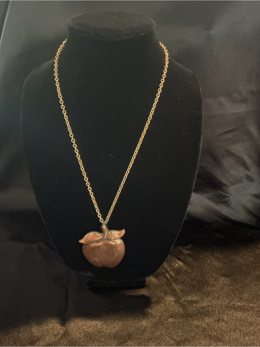 Vintage Coppercraft Guild Apple Pendant